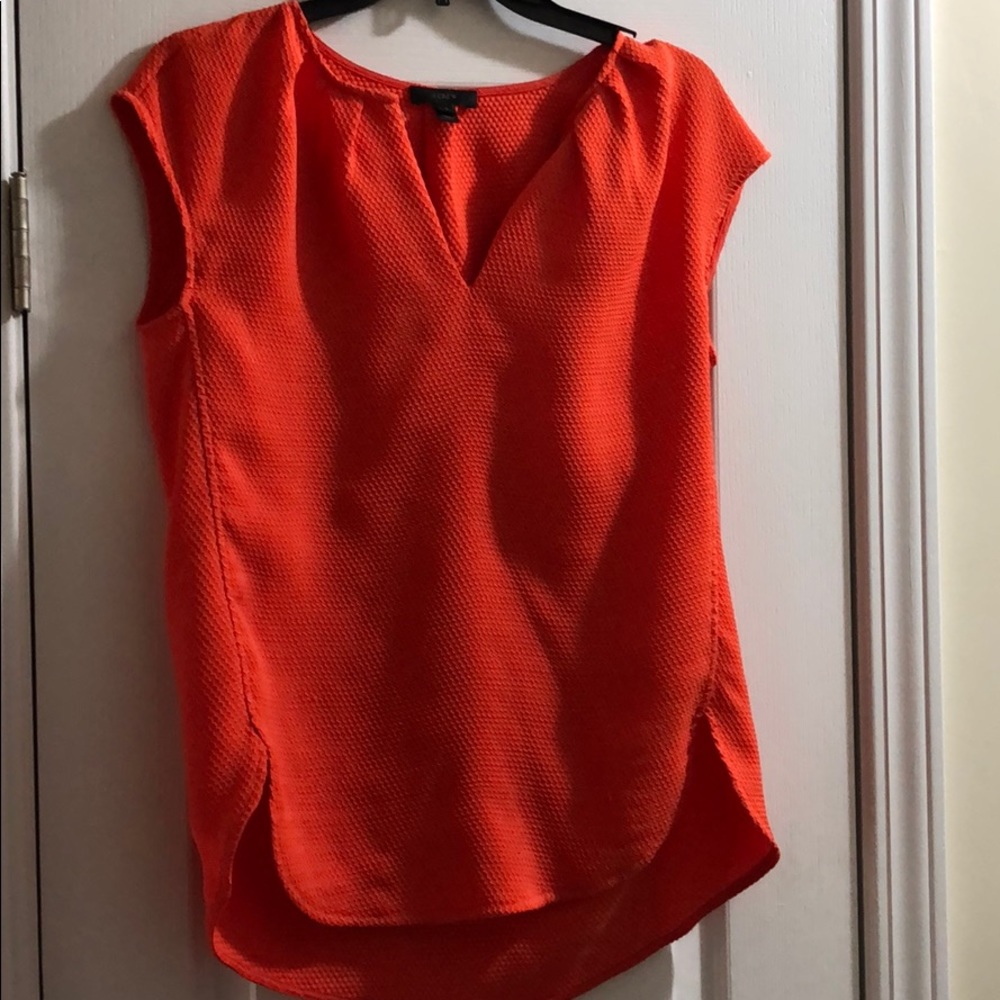 Beautiful Orange JCrew top.